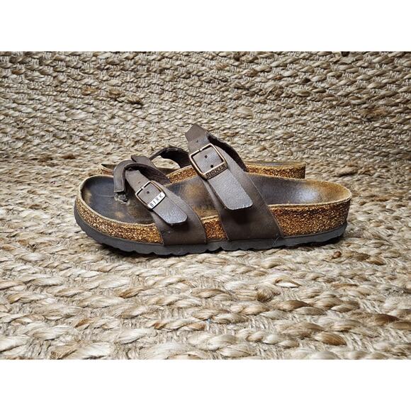 BIRKENSTOCK MAYARI Leather Brown Habana Women's Sandals Size 35 (5) - Picture 1 of 9